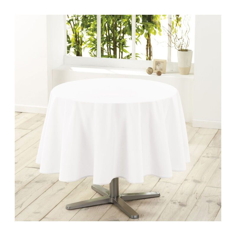 Nappe Ronde Antitache 'Essentiel' 180cm Blanc Nappe Ronde Antitache 'Essentiel' 180cm Blanc