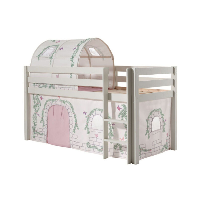 Pack - Lit Enfant, Tente & Tunnel 'Pino Birdy' Blanc