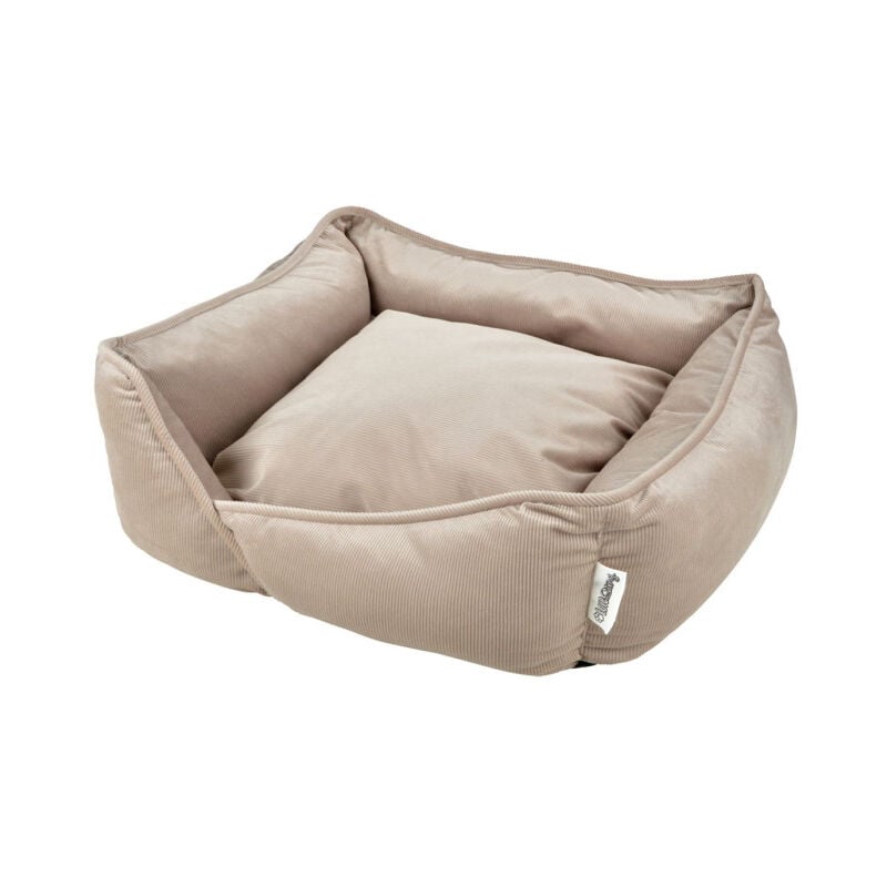 Panier Chien & Chat Velours 'Crafty' 65cm Noisette