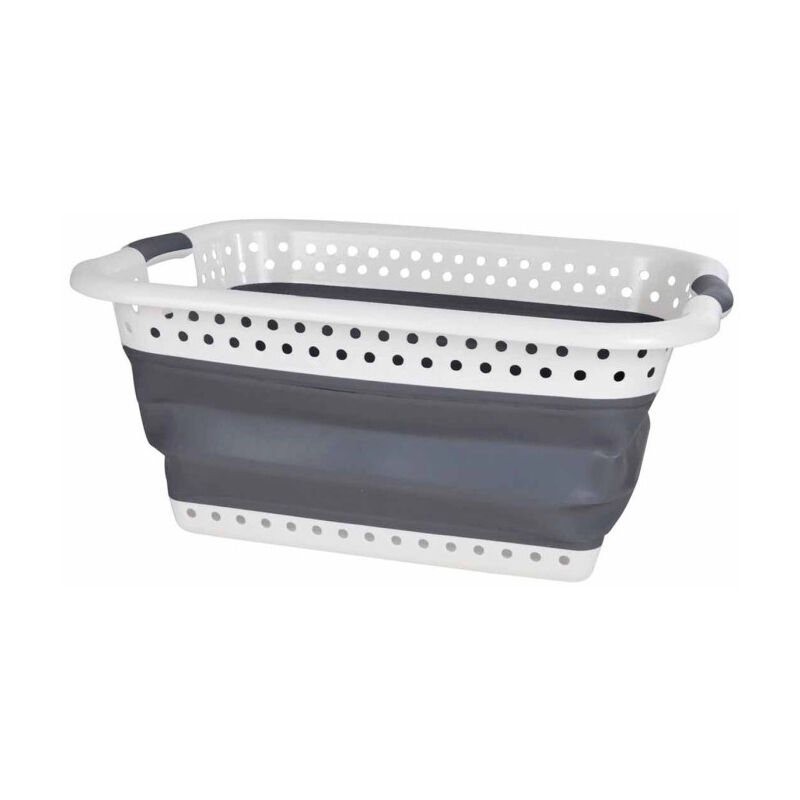 Panier à Linge 'Rétractable' 37L Anthracite