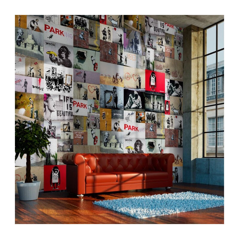 Papier Peint 'Banksy a Collage' 50x1000cm