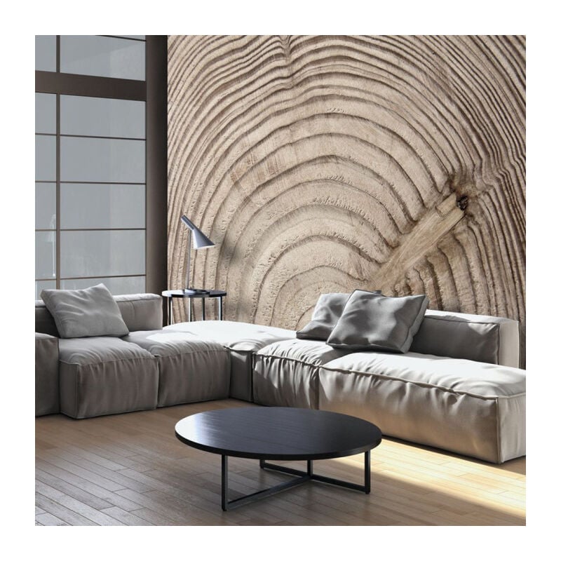 Paris Prix - Papier Peint 'Cerne D'un Arbre' 70 x 100 cm