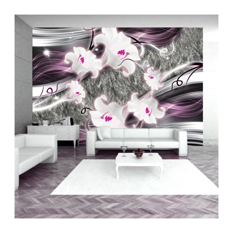 Papier Peint 'Dance of Charmed Lilies' 70 x 100 cm