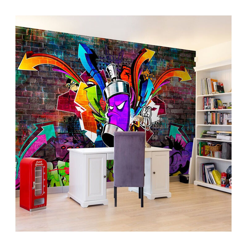 Papier Peint "Graffiti : Colourful Attack" 140 x 200 cm