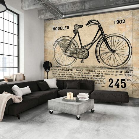 Paris Prix - Papier Peint vélo Ancien 280 X 400 Cm