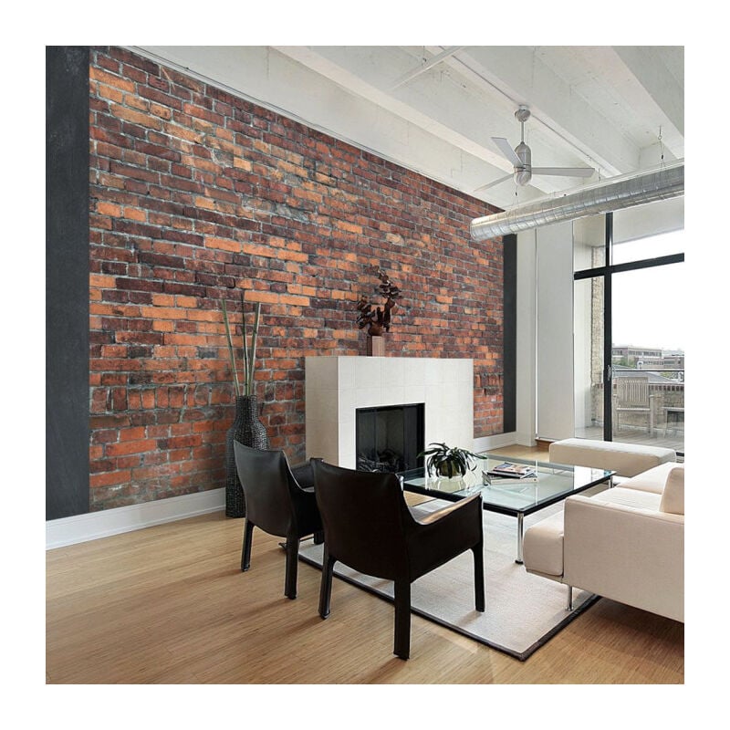 Papier Peint 'Vintage Wall Red Brick' 70 x 100 cm