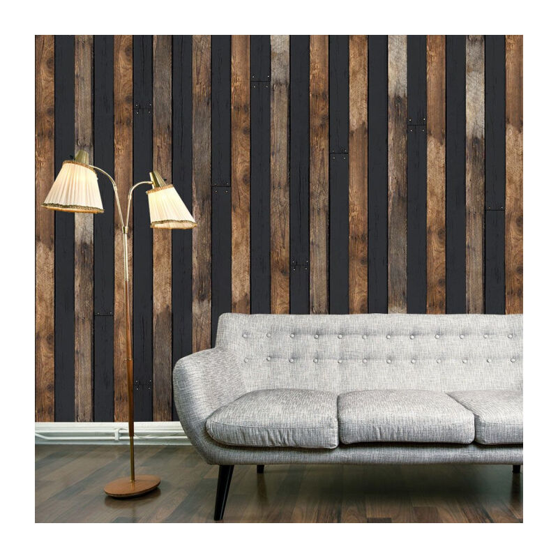 Papier Peint 'Wooden Duo' 50x1000cm
