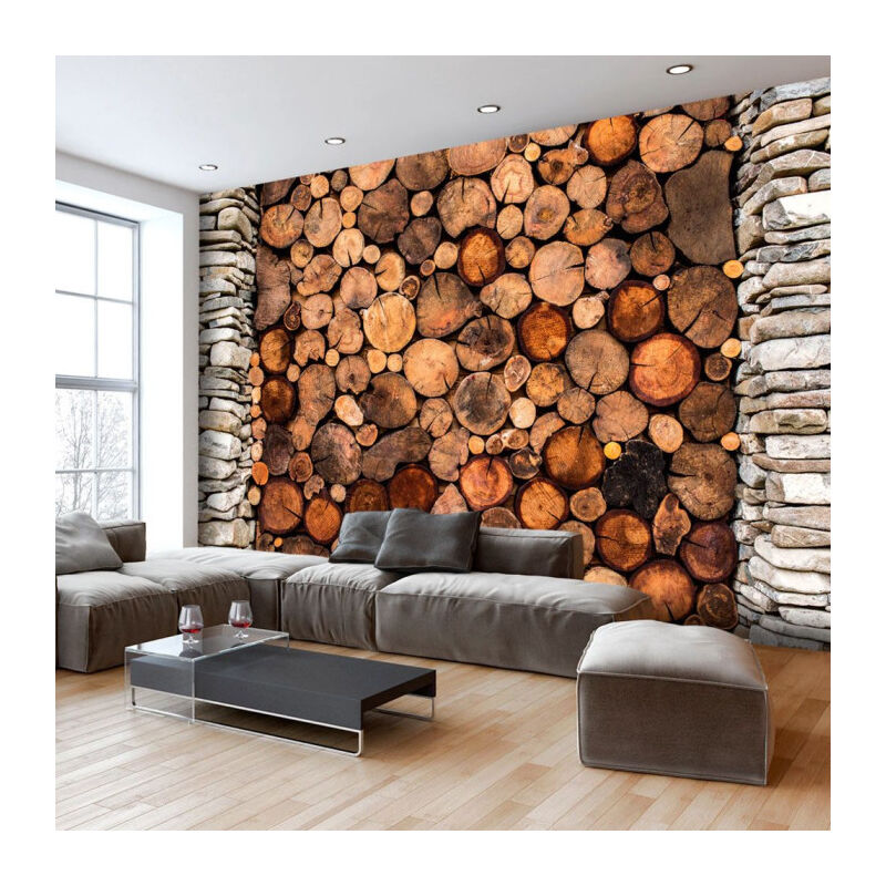 Papier Peint "Wooden Gate" 70 x 100 cm