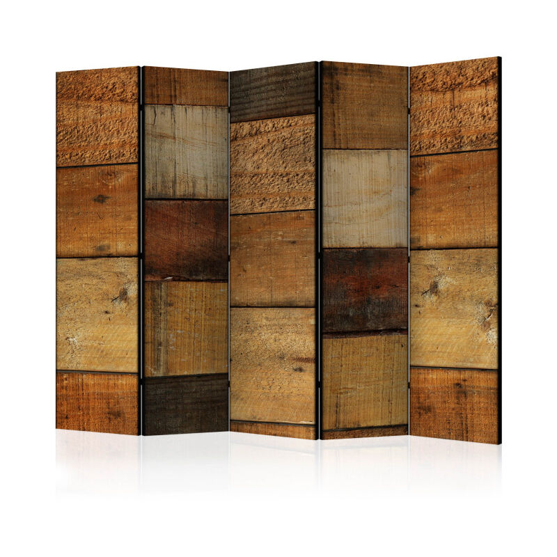 Paravent 5 Volets 'Wooden Textures' 172x225cm
