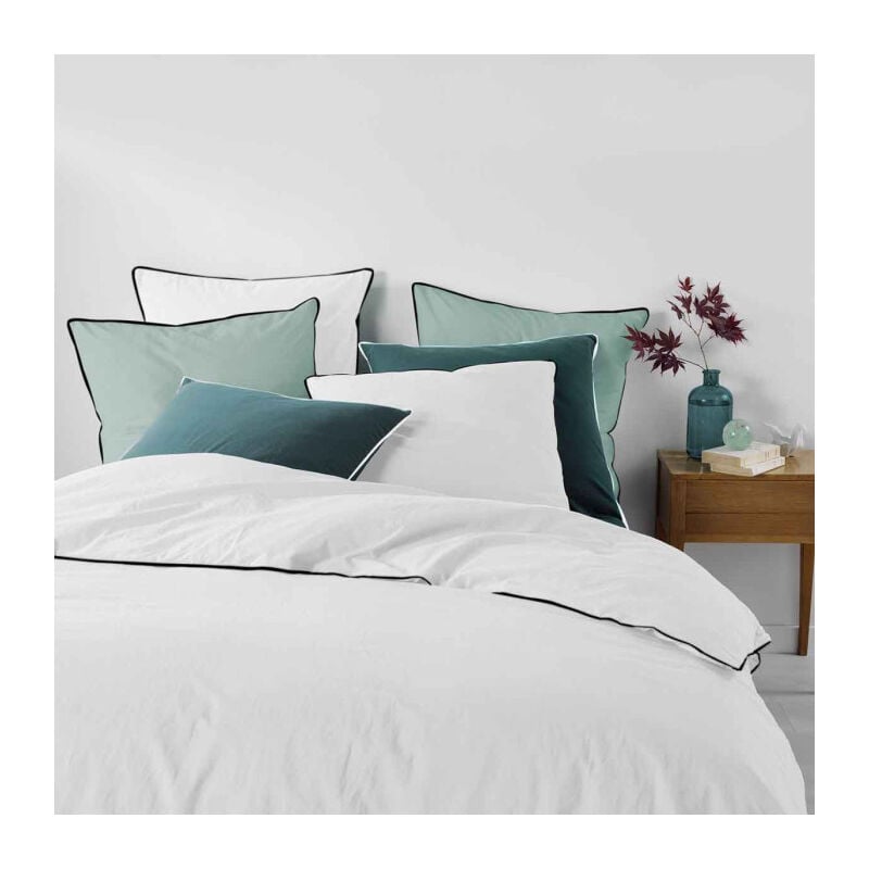 Parure de Lit 3 Pièces "Linette" 240x220cm Blanc