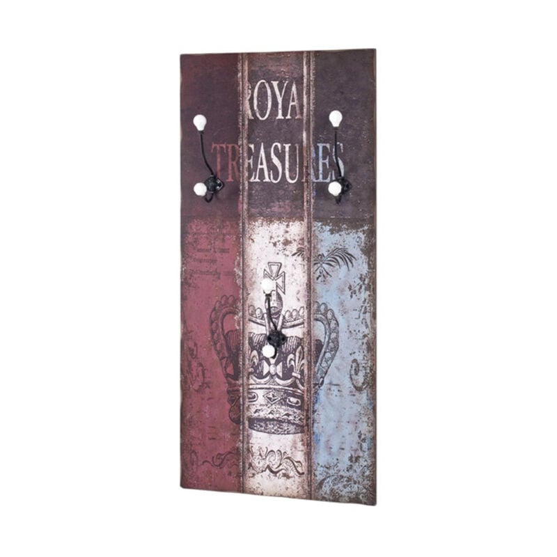 Patère Murale 4 Crochets 'Royals' 100cm Multicolore