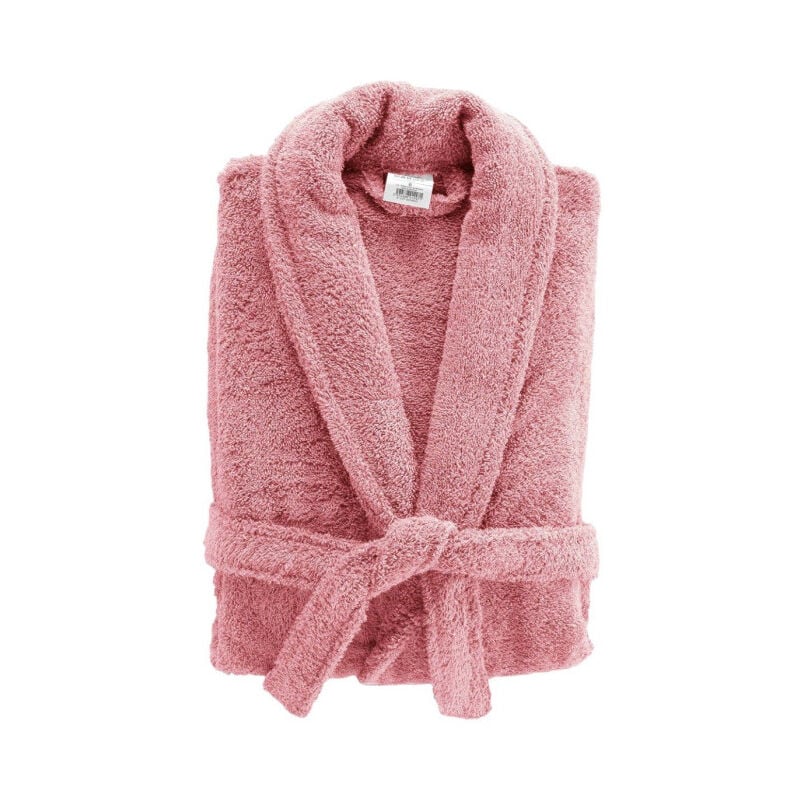 Peignoir Col Châle en Coton 'Tendresse' Bois de Rose