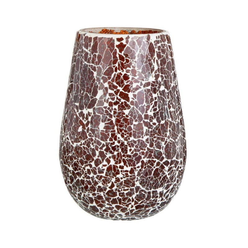 Photophore en Verre 'Ali' 26cm Marron