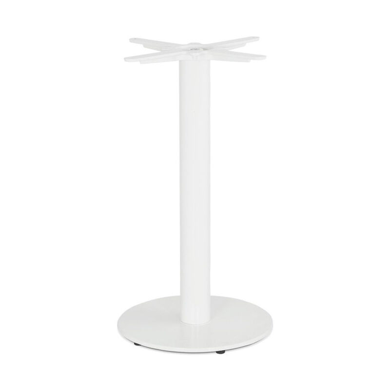 Paris Prix - Pied de Table en Métal 'Solado' 73cm Blanc