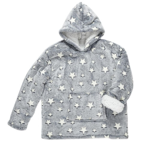 Paris Prix - Plaid Sweat Enfant phosphorescent 6-9ans Gris