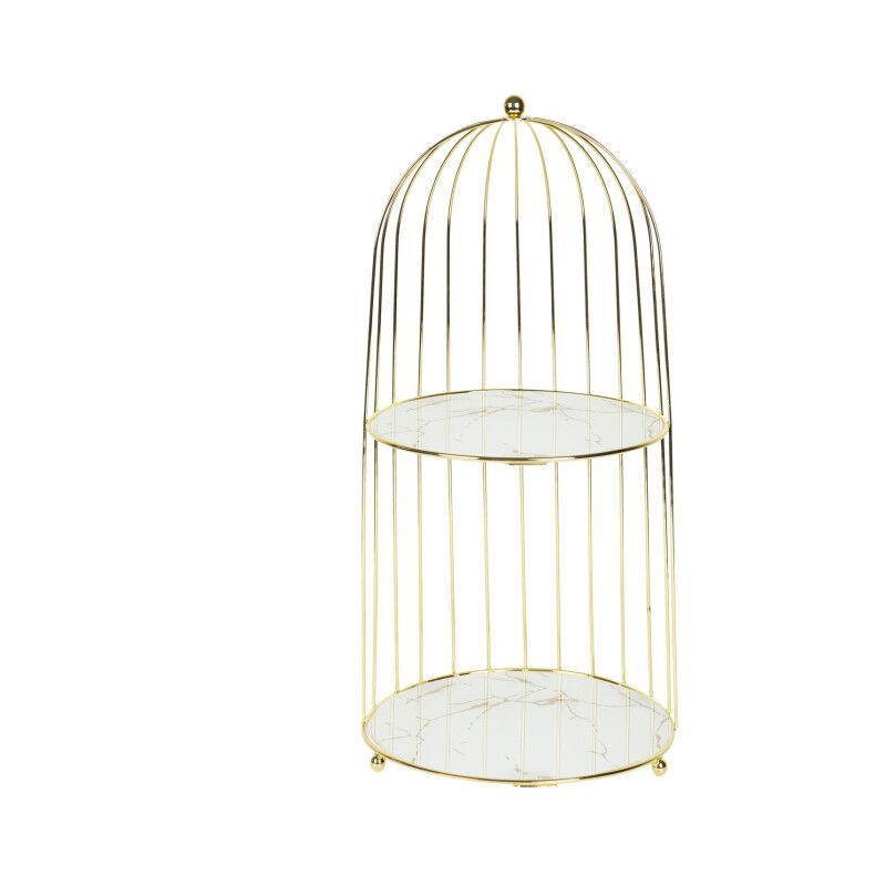Plateau de Présentation 'Demi Cage' 49cm Doré