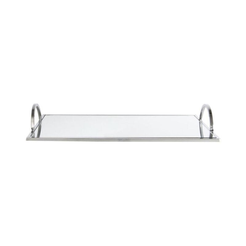 Plateau de Service 'Miroir' 35cm Argent