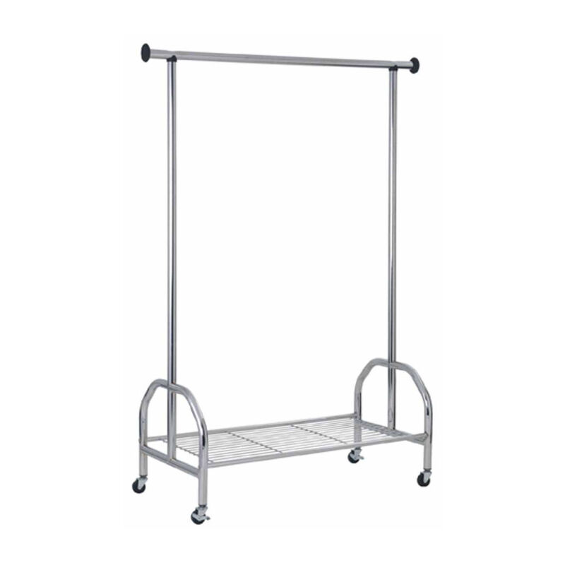 Portant à Vêtements Design "Badis" 165cm Argent