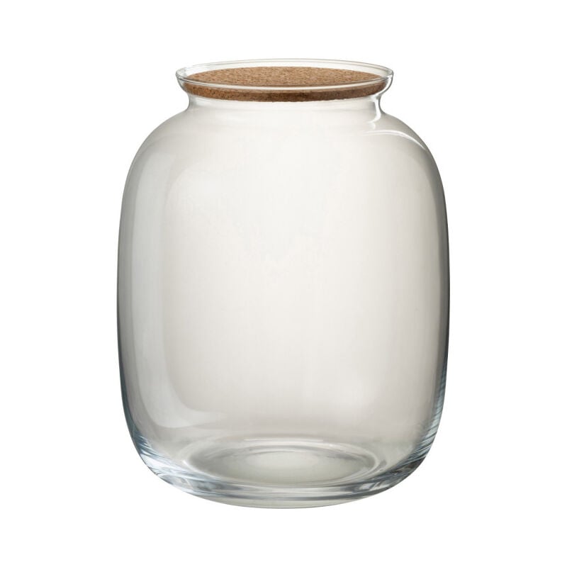 Pot Déco en Verre 'Roxy' 31cm Transparent