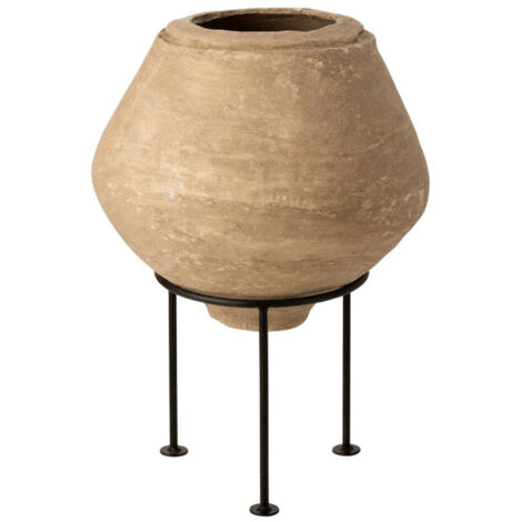 Paris Prix - Pot Déco Sur Pied chad 50cm Naturel
