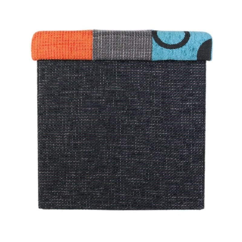 Pouf & Coffre de Rangement 'Patchwork' 38cm Multicolore