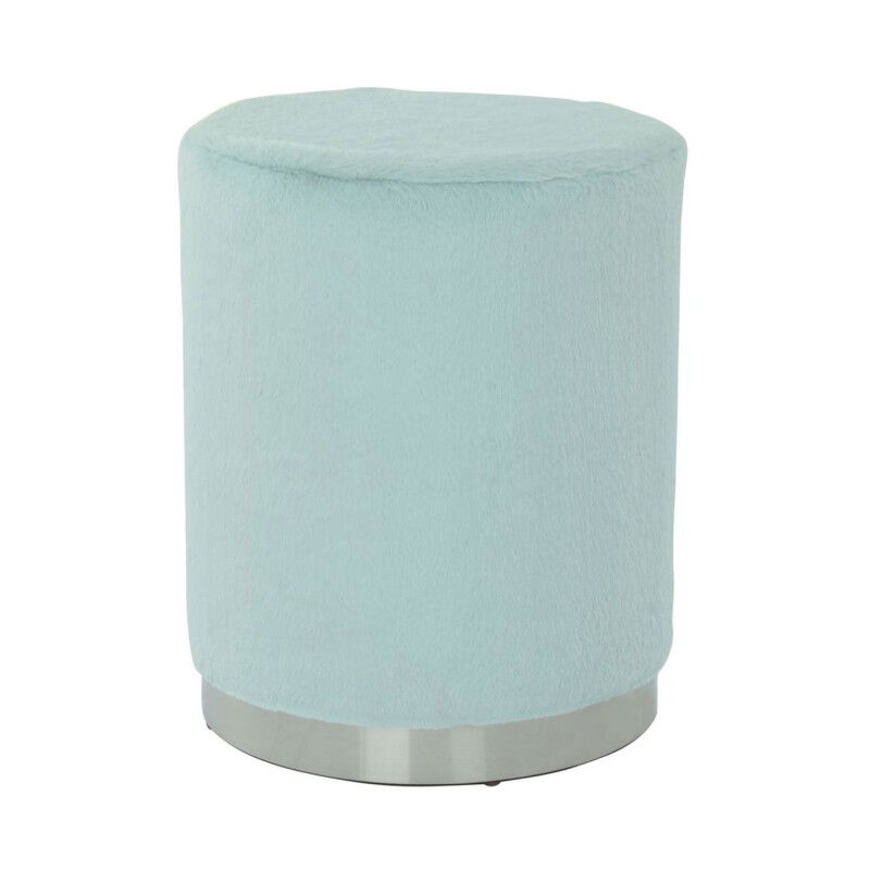 Pouf Rond Design "Nona" 44cm Bleu Clair