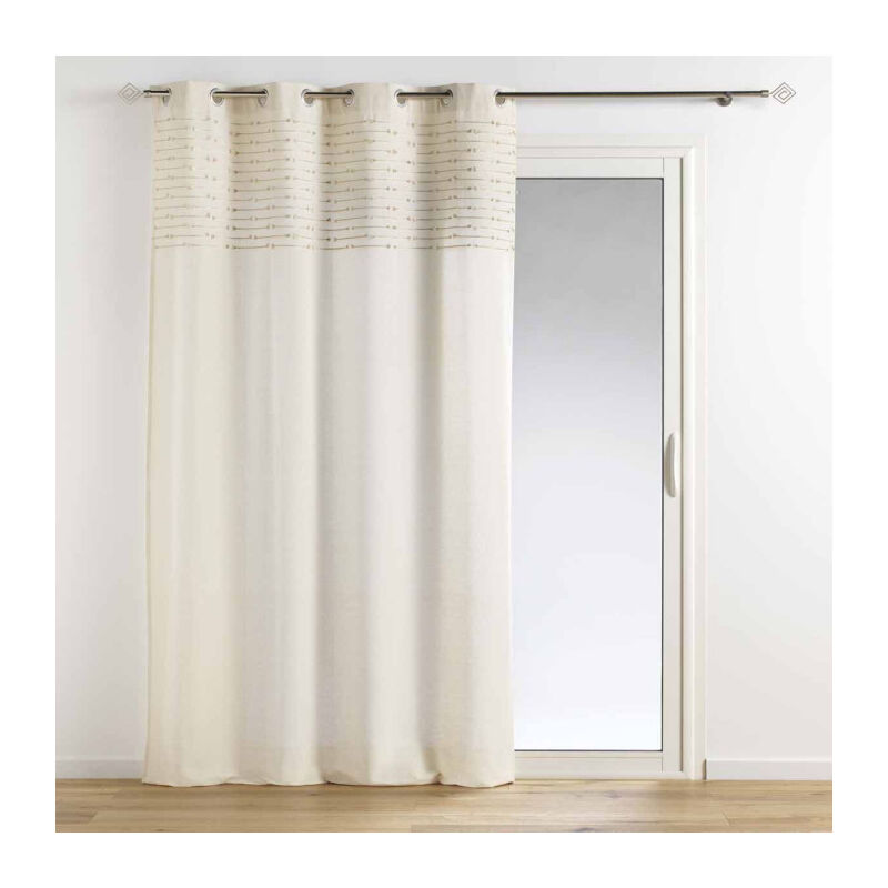 Rideau à Œillets 'Golden Sunset' 140x240cm Naturel