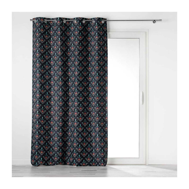 Rideau à Œillets Occultant 'Yuko' 135x260cm Bleu