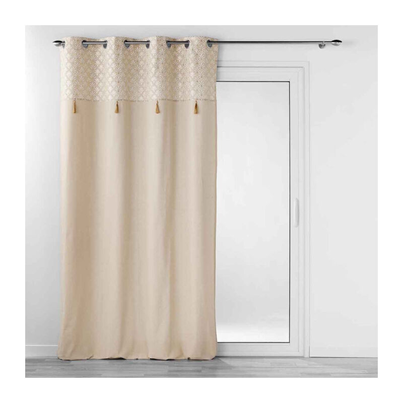 Rideau à Œillets 'Rafina' 140x240cm Beige