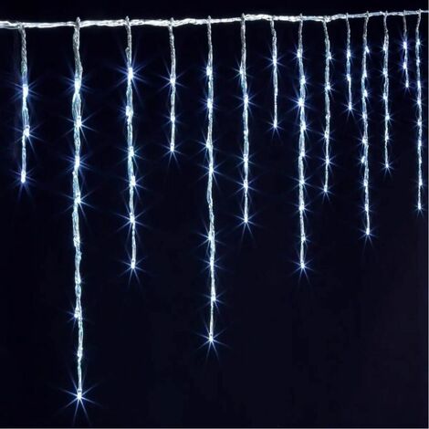 Paris Prix - Rideau Lumineux Led extérieur 200cm Blanc Froid