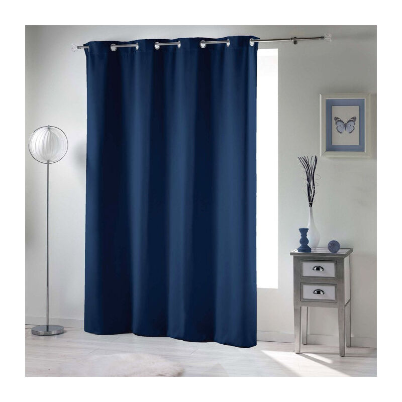 Rideau Occultant 'Occult' 135x280cm Bleu Navy