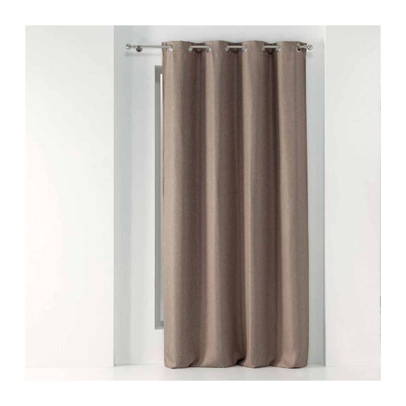 Rideau Occultant 'Tramina' 135x240cm Noisette