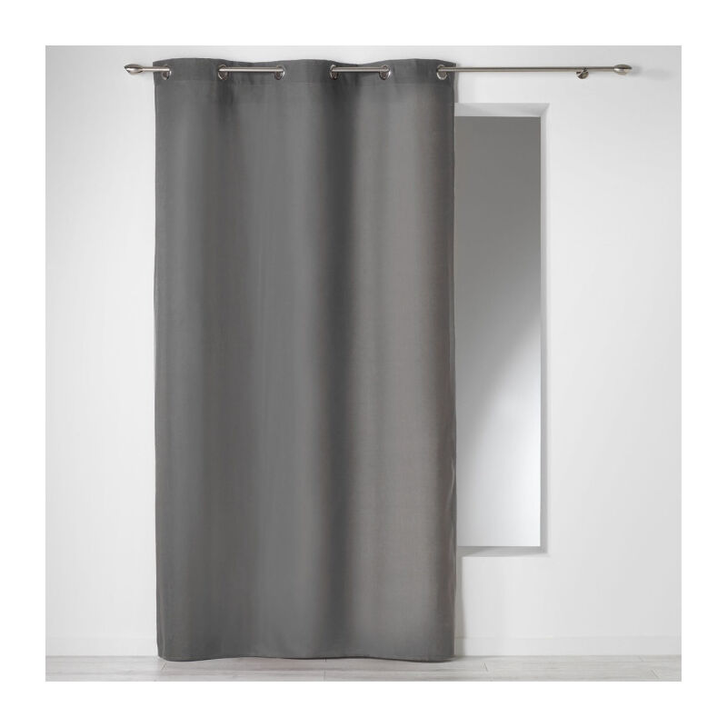 Rideau à Oeillets 'Panama' 140x280cm Gris Ardoise