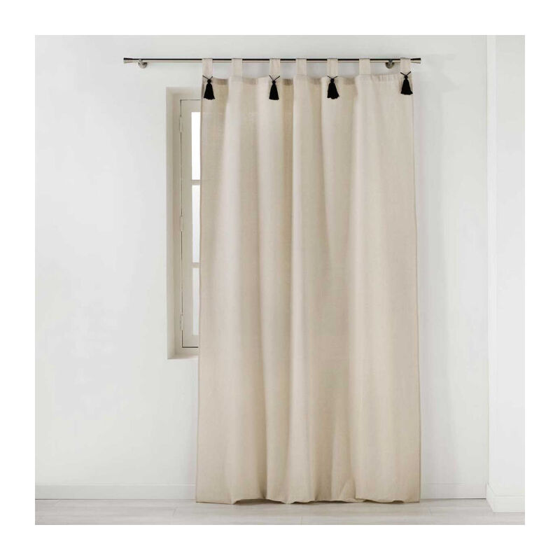 Rideau à Passants 'Cyrine' 140x240cm Naturel
