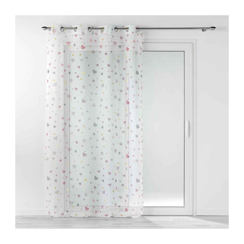 Rideau Voilage 'Céleste' 140x280cm Blanc