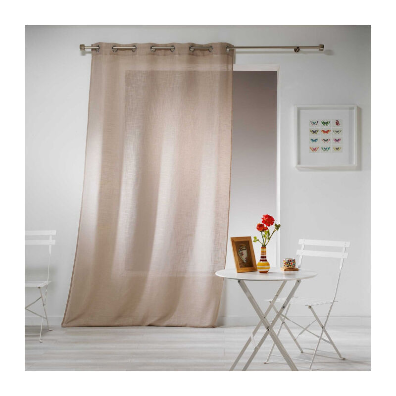 Rideau Voilage 'Haltona' 140x280cm Noisette