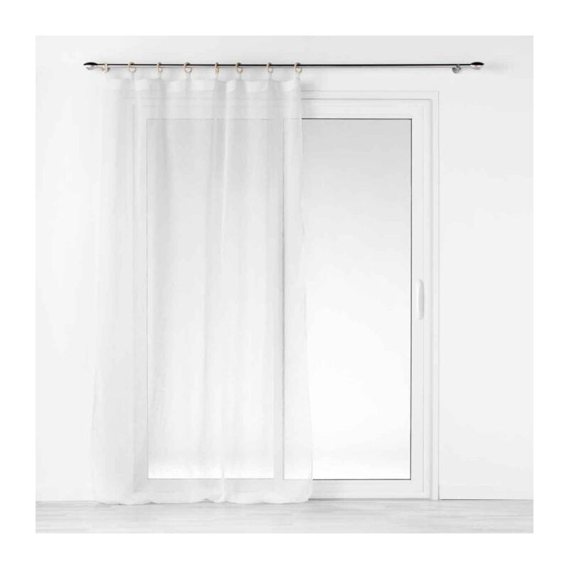 Rideau Voilage à Œillets 'Minalisa' 140x240cm Blanc