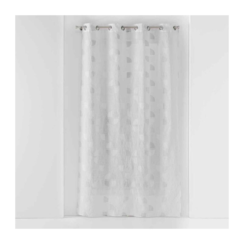 Rideau Voilage à Œillets 'Pixie' 140x240cm Blanc