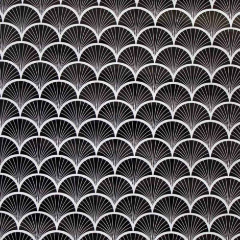 Paris Prix – Rouleau adhésif décoratif 45x200cm – PVC noir et transparent – Résistant et élégant pour décoration intérieure