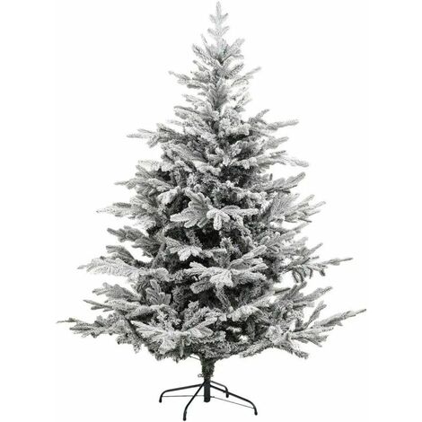 Paris Prix - Sapin De Noël Artificiel frosty 210cm Blanc