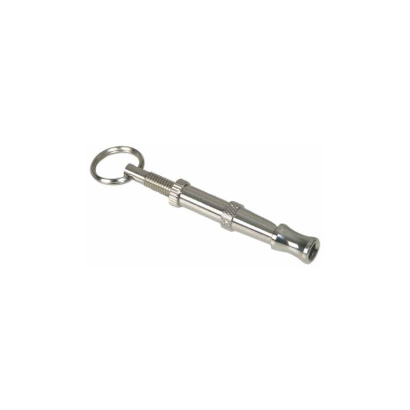 Paris Prix - Sifflet Ultrasons En Métal chien 6cm Argent