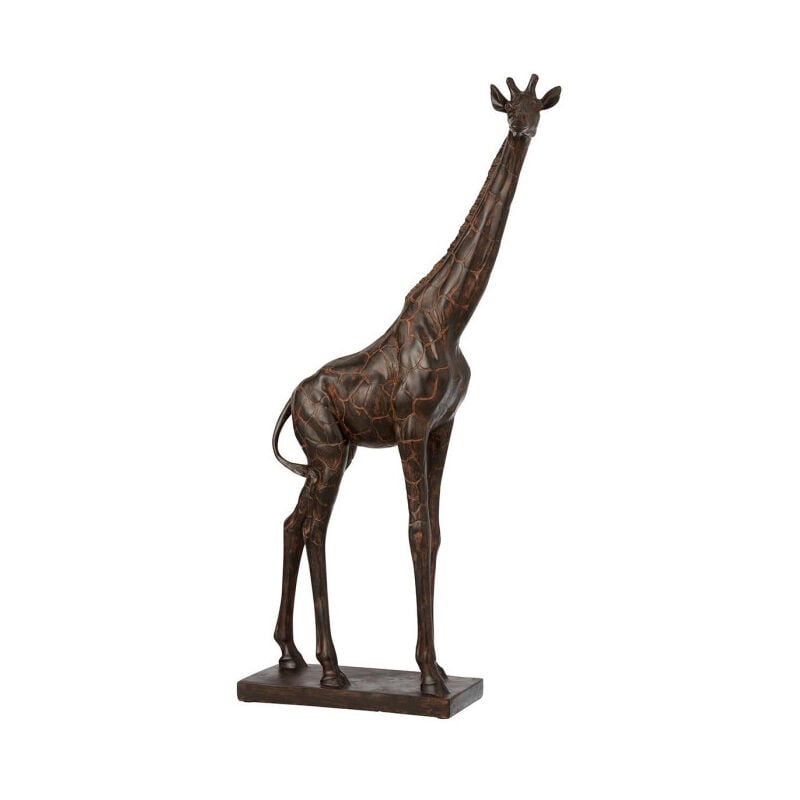 Statuette Déco 'Girafe' 73cm Marron