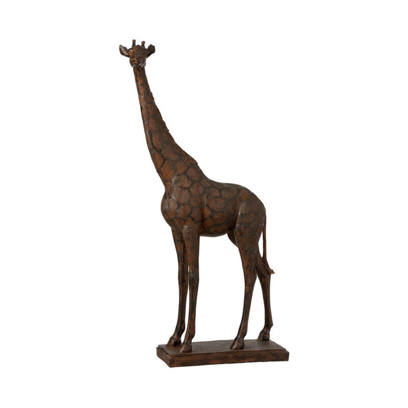 Statuette Déco 'Girafe' 83cm Marron