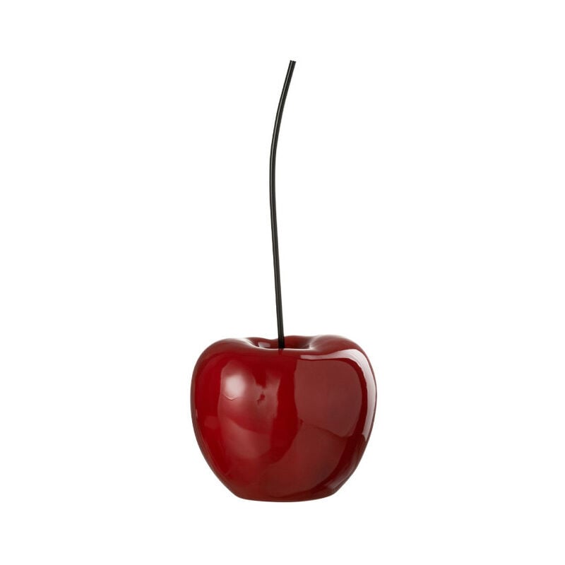 Paris Prix - Cerise Déco en Résine 'Cherry' 42cm Rouge