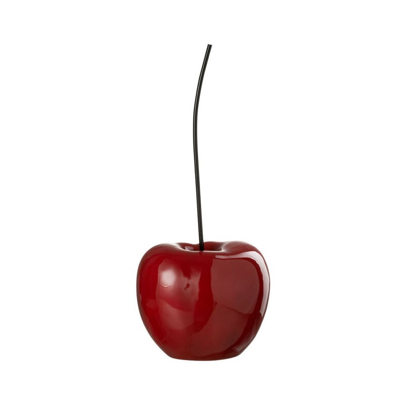 Paris Prix - Cerise Déco en Résine 'Cherry' 56cm Rouge