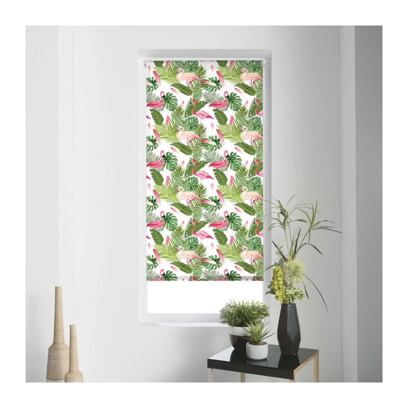 Paris Prix - Store Enrouleur Tamisant 'Zootica' 120x180cm Vert