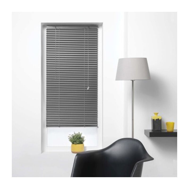 Paris Prix - Store à Lamelles 'Vénitien' 90x130cm Anthracite