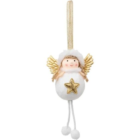 Paris Prix - Sujet De Noël ange 16cm Blanc