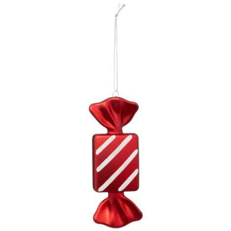 Paris Prix - Sujet De Noël bonbon 15cm Rouge