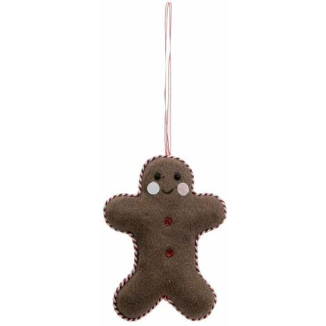 Paris Prix - Sujet De Noël Déco pain D'épice 11cm Marron